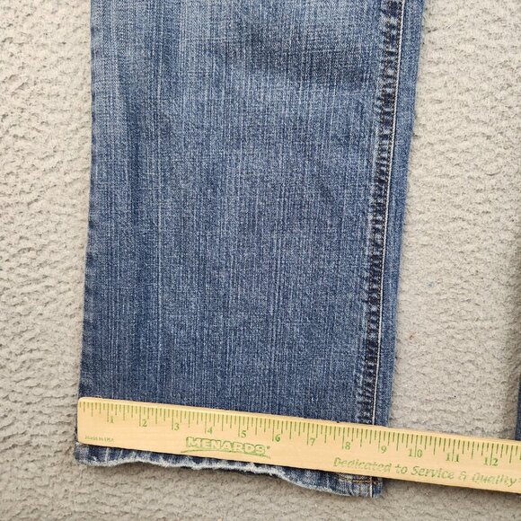 LEI Jeans Juniors 11 Women's 30x31 Y2K Flare Mid Rise Faded Cotton Blend Pants - Picture 5 of 11